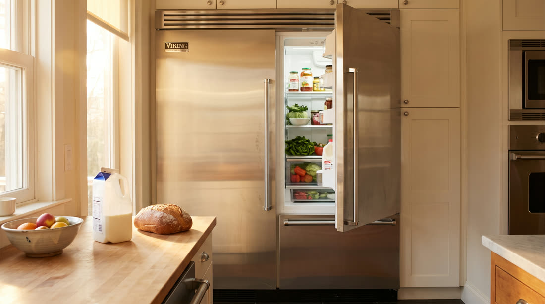 Viking refrigerator door ajar